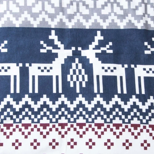 31515/1 Ropa de cama navideña de franela Flanelove Darymex granate azul marino- juego 100% algodón, cálido y suave