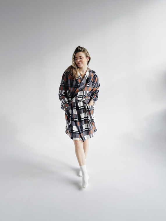 031 Manta albornoz De Lafense - cálido albornoz de vellón para mujer Super Cozy, camel