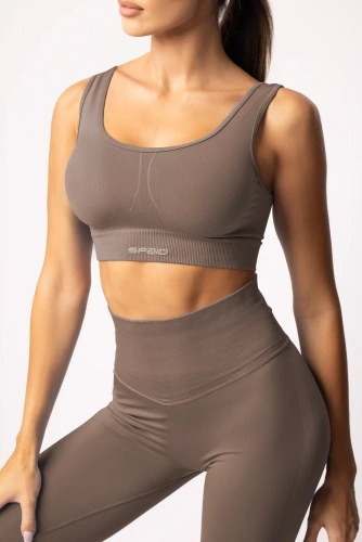 Sujetador deportivo SPAIO Flex 2.0 beige sin costuras - sujeción estable y comodidad