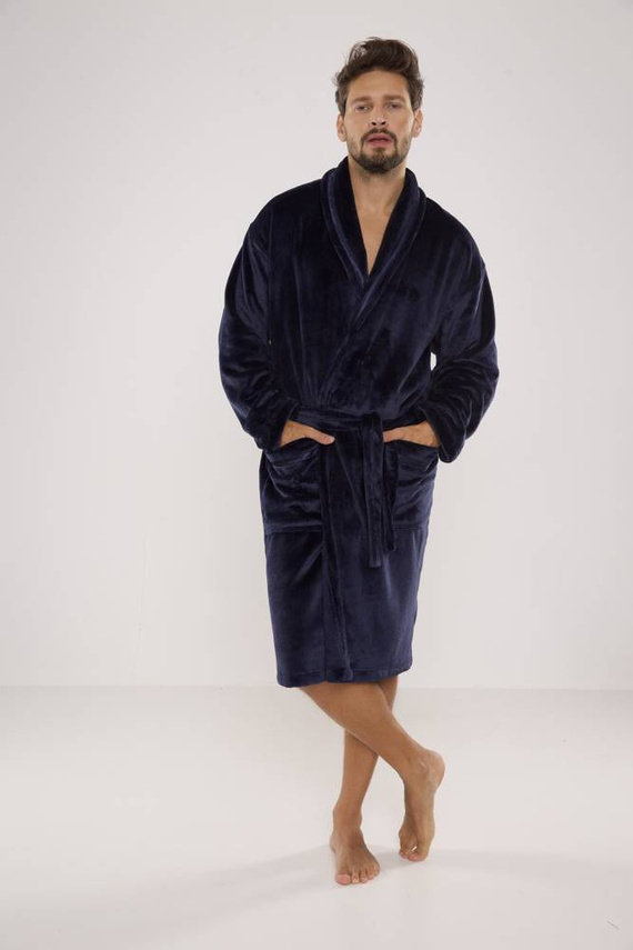 716 Bata de hombre Rafael De lafense - azul marino