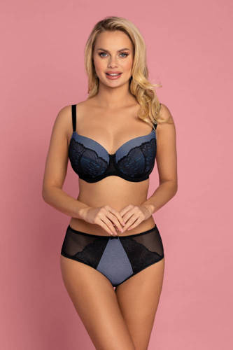 VB-438 Sujetador acolchado Vena negro-jeans