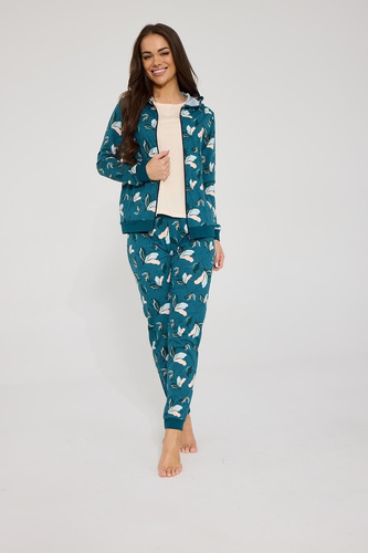 Cornette Betty 355/512 pijama de mujer 3 piezas 100% algodón marine