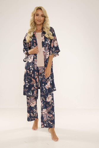 722 Lurdes Pijama de señora De Lafense - azul marino