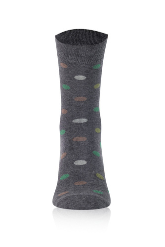 M21 Calcetines largos para hombre Italian Fashion - c.melange/verde