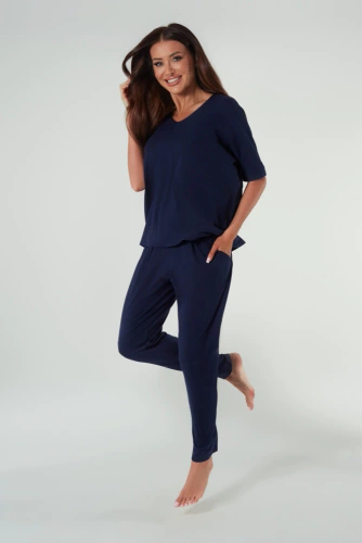 Conjunto Paramo Señoras Moda Italiana - azul marino