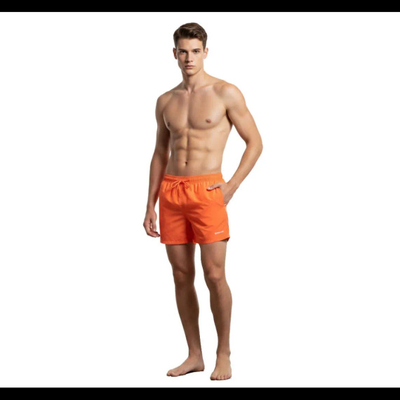Sesto Senso bañador hombre shorts de playa secado rápido con bolsillos orange
