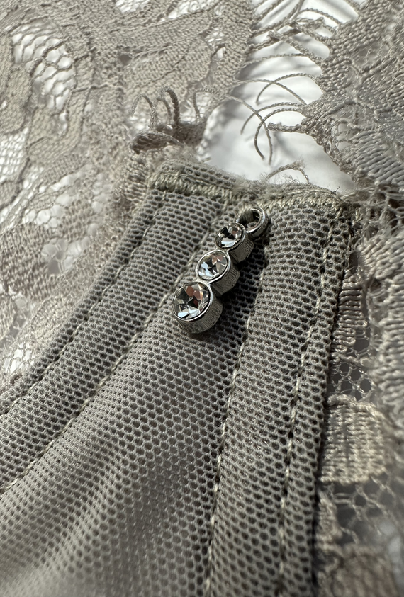 Zovel Body Gris claro Gris pasión - body elegante para mujer