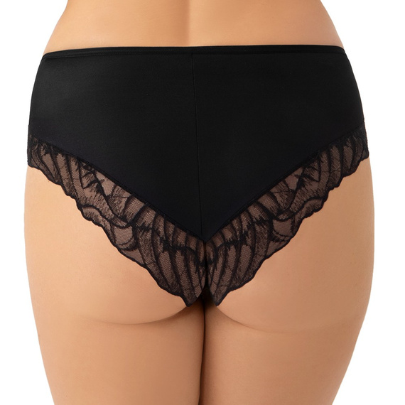Gorsenia Erato K963 Braga de talle alto - Negra, Opulenta, Cómoda, Encaje y Microfibra
