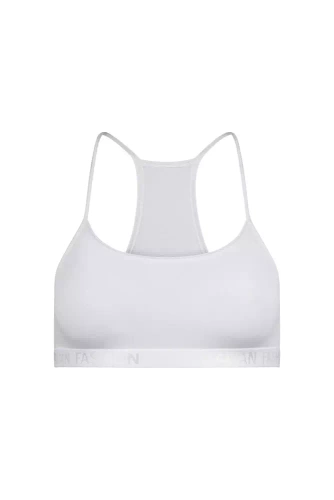 Nikola Sujetador de niña, tirante estrecho Italian Fashion- blanco