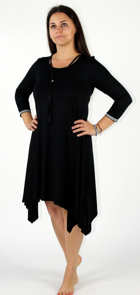 439 Vestido de noche Nice De Lafense - elegancia femenina y comodidad para dormir - negro