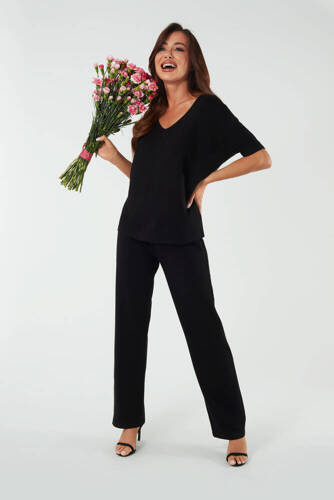 Soler Pantalones largos Mujer Moda Italiana - negro