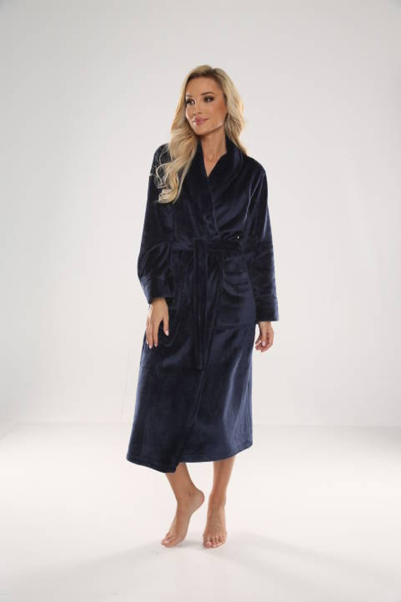 628 Albornoz de mujer Abigail Long Forex - azul marino