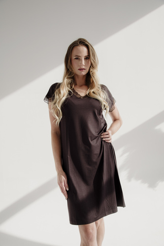 816 Camisón Hazel De Lafense - chocolate