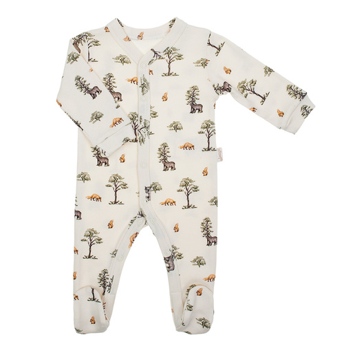 218031 Pijama de algodón Oso Yogui Nicol - estampado bosque, manga larga