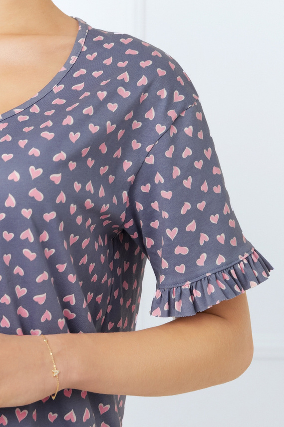 Lotte camisa de manga corta de las señoras Moda italiana - impresión