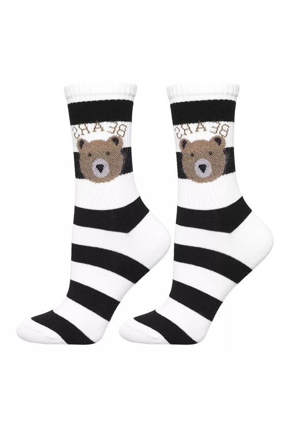 Moraj calcetines de las mujeres CSL250-938 - algodón con lindo oso de peluche