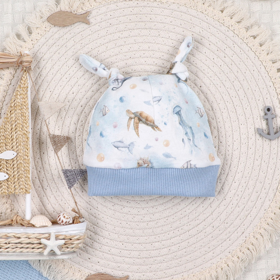 ABN-5460 Gorro de bebé Sea Of Joy Nini - algodón orgánico, suave y transpirable