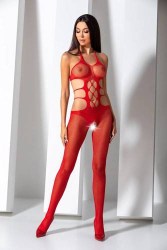 BS084 Bodystocking Rojo pasión