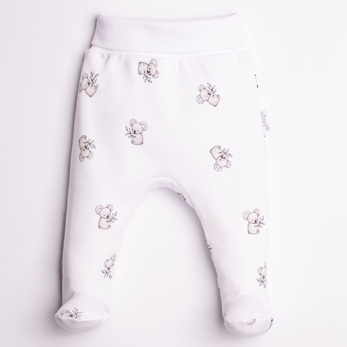 Pantalones cortos para bebé Figo Nicol Koala 100% algodón blanco