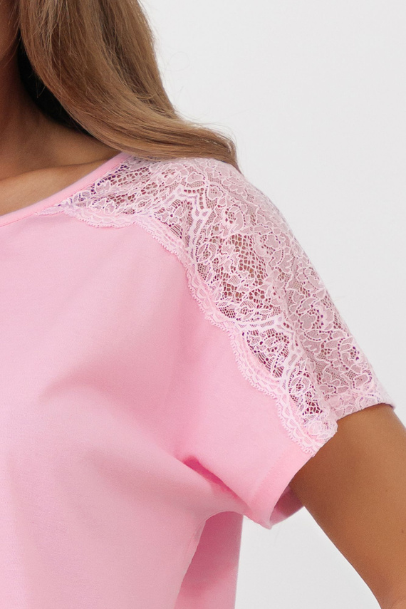 Pijama mujer Sensual Italian Fashion algodón encaje shorts