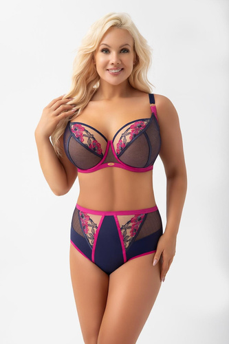 Gorsenia B022 Savina Braguitas brasileñas de mujer tul bordado microfibra espalda lisa
