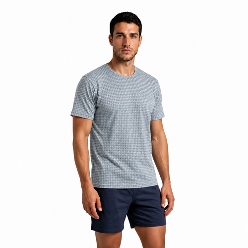 Sesto Senso 2723/11 Granat Pijama corta de hombre de algodón 100% algodón