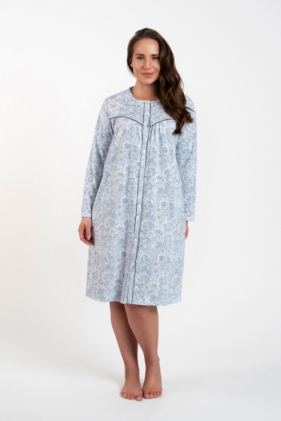 Camisón desabrochado Talita Moda Italiana - estampado azul