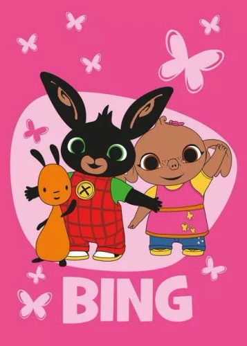 Manta polar infantil Bunny Bing Bunny Jerry Fabrics | Microfibra, suave y ligera