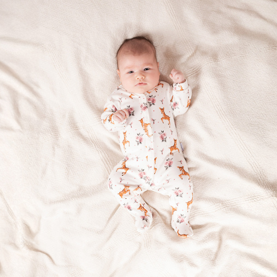 216031 Pijama bebé Lala Nicol - algodón, estampado sari y rosa