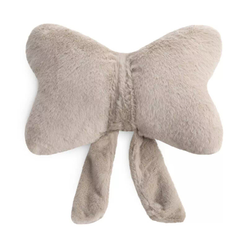 Eurofirany Wiosna 135 – cojín decorativo 37x10x30 con lazo beige