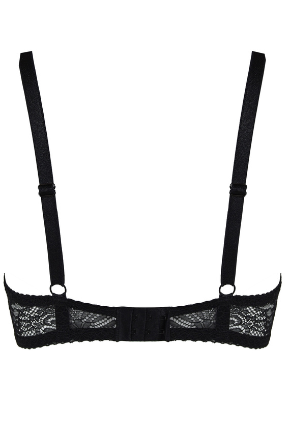 19237 Fancy Mediolano Bralette Negro - Sujetador sin forro de encaje