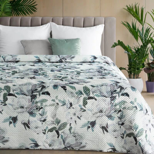 Narzuta Loti Eurofirany blanca decorativa 100% poliéster elegante