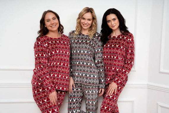 Vellón Islandia Conjunto Señoras Moda Italiana - estampado grafito