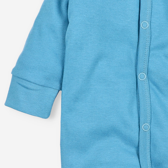 Pijama enterizo para bebé NINI ABN-3964 azul 100% algodón orgánico para niño