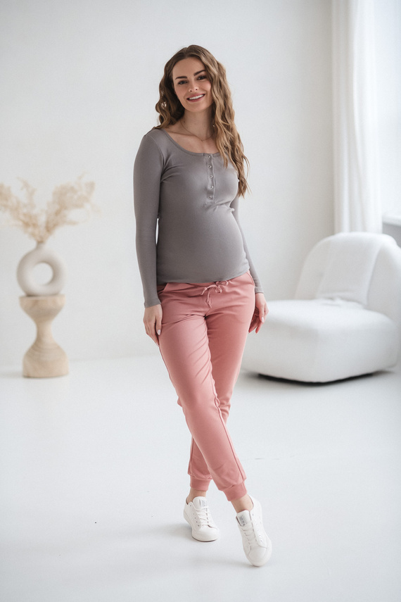 Tummy Milk&Love camiseta premamá y lactancia viscosa gray