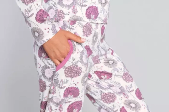 Pijama señora manga larga, pantalón Lobelia Italian Fashion -
