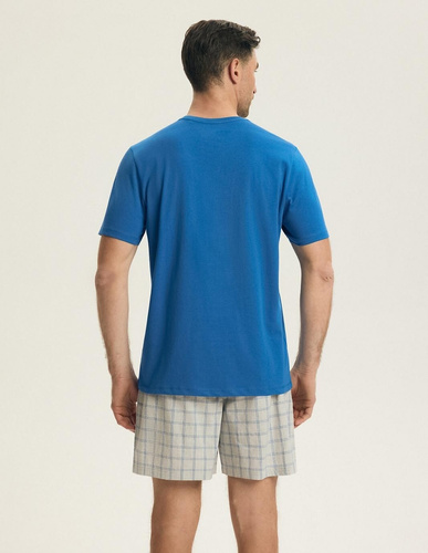 Pijama hombre Henderson 43453 Nori azul – 100% algodón, verano