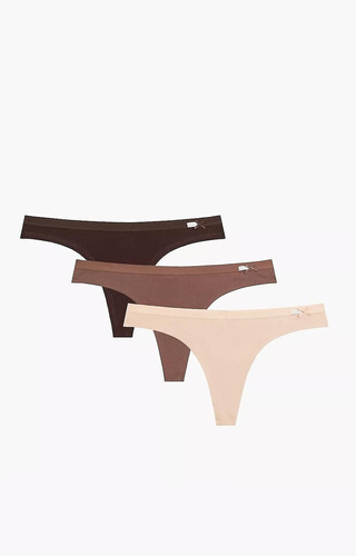 String mujer Atlantic 3CLP-017 algodón pack 3 tiro bajo cómodos