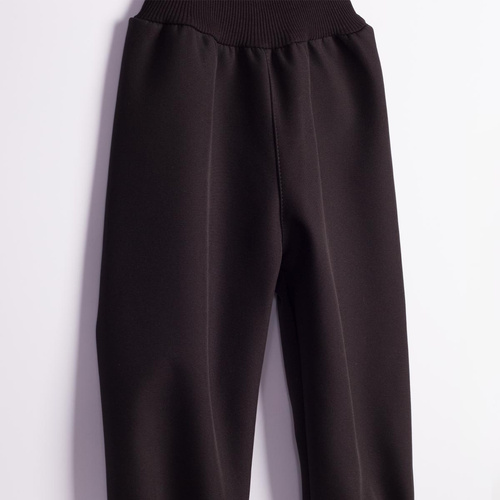 Nicol Pantalones 229055 softshell infantiles con forro polar, cintura alta, puños - negro