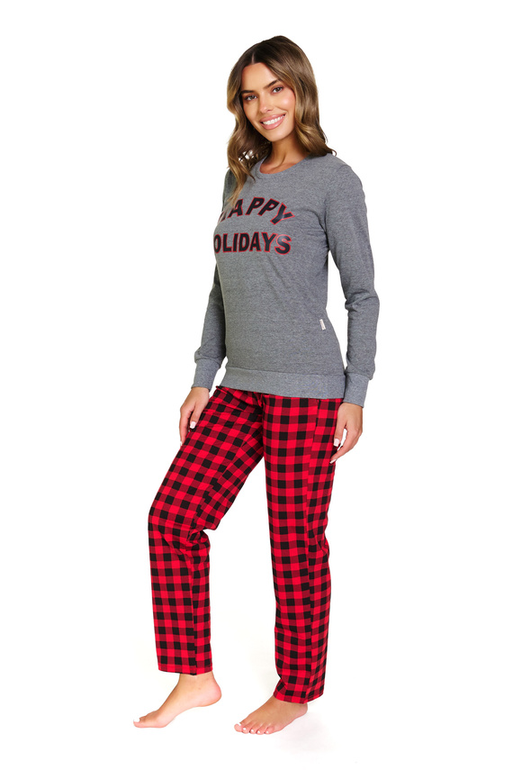 Pijama de señora 7343 Gris oscuro Doctor Nap - 100% algodón