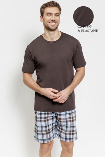 Taro 3578 Marcello pijama hombre algodón marrón