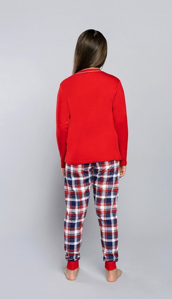 Olandia pijama de algodón para niñas Italian Fashion- rojo