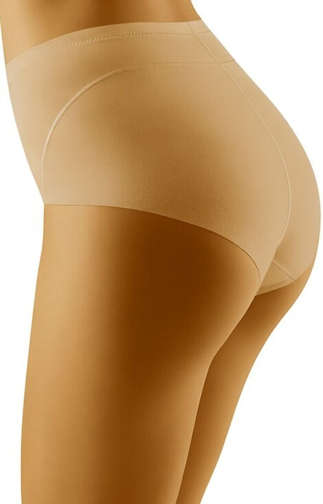 Eco-Ah Braga de mujer Wolbar beige - moldeadora, talle alto, algodón