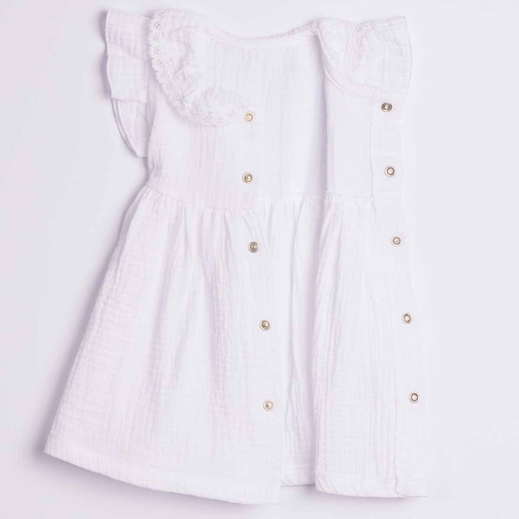 Nicol 224245 Vestido de Muselina para Niña 100% Algodón para Verano