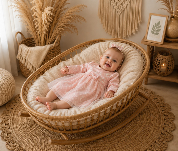Vestido de tul Mamatti SK16337 rosa de algodón para niña