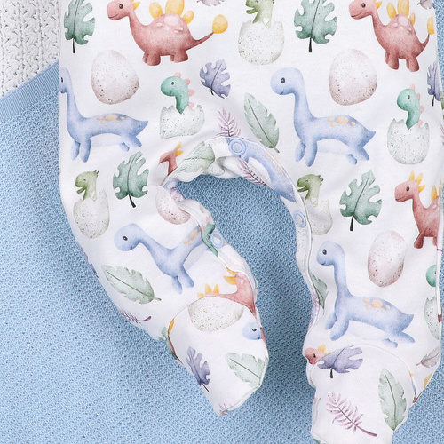 ABN-5569 Pijama Dino Explorer Nini - algodón orgánico, cierre cómodo