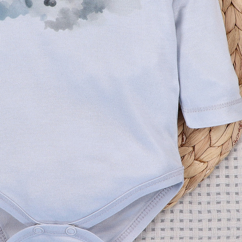 NINI ABN-5746/JSZ body para bebé 100% bambú Baby Bear Pilot con corchetes