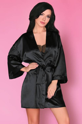 Dorettela LC 90394 Negro Belleza Onyx Colección Albornoz de mujer LivCo Corsetti