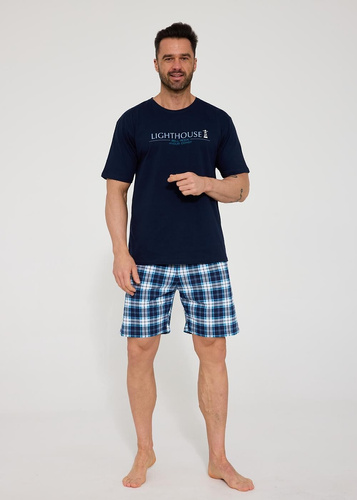 Pijama hombre Cornette 326/215 Lighthouse 100% algodón manga corta