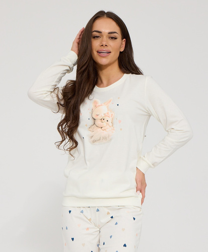 Pijama de mujer Cornette 671/476 Sleeping 100% algodón manga larga